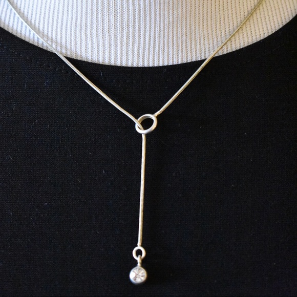 Jewelry - Rhinestone Lariat Y Shape Minimalist Necklace